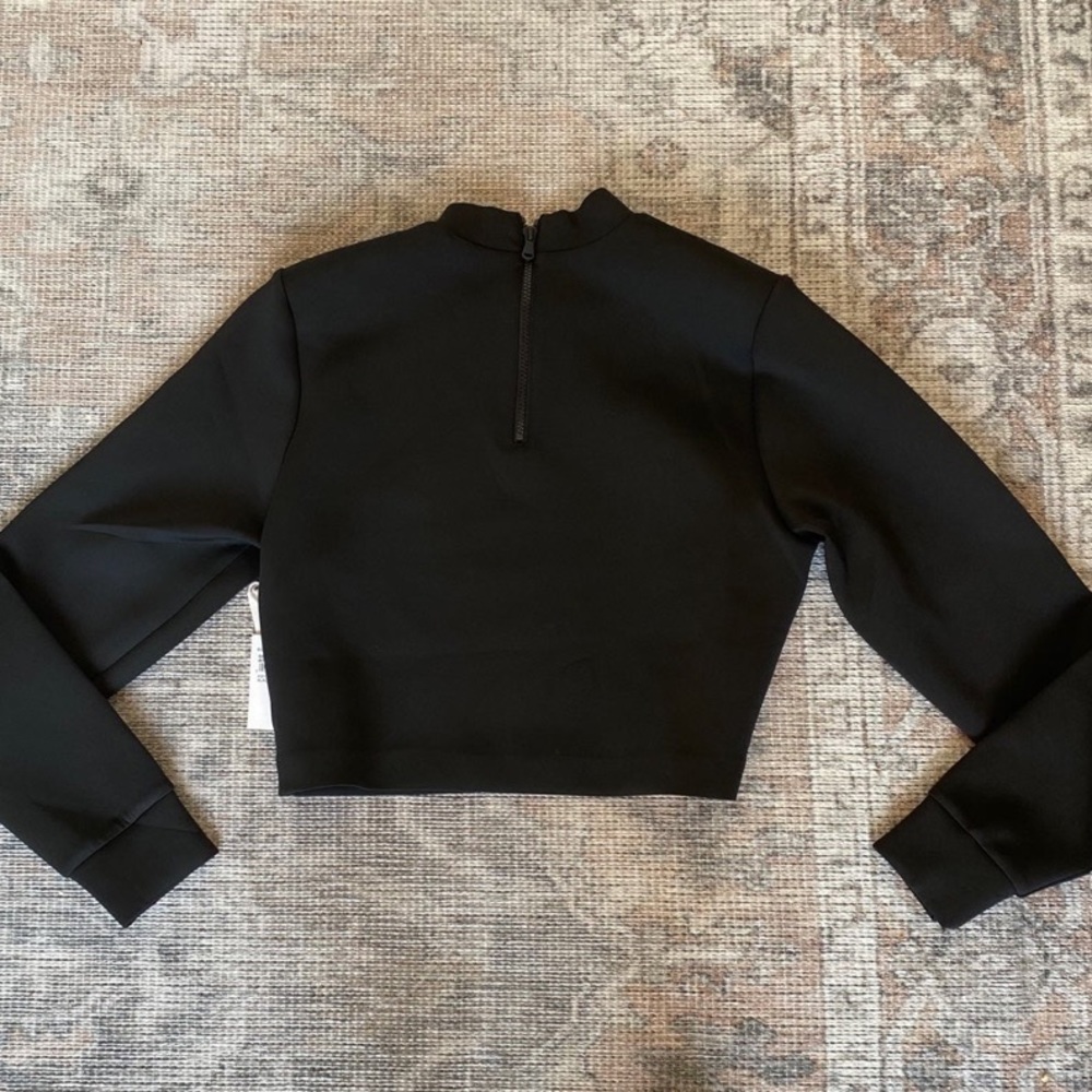 NWT Good American Scuba Crop Mock Meck Long Sleeve PRICE FIRM - Picture 5 of 10